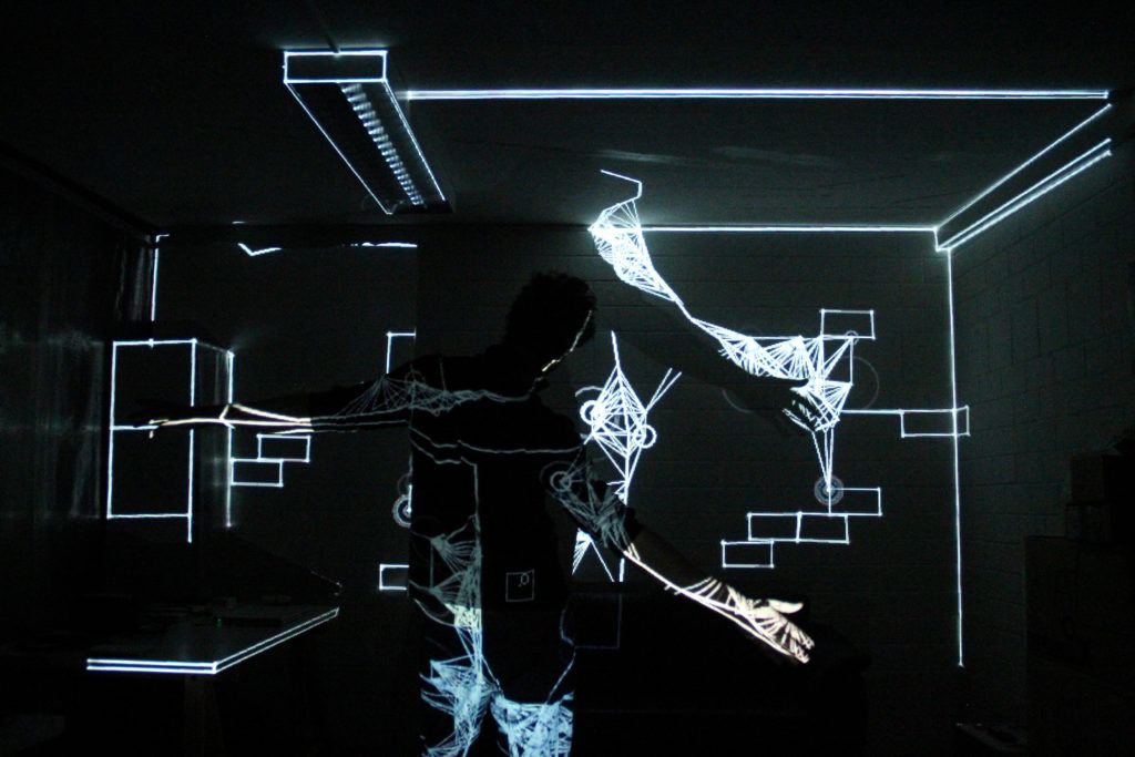 interactive audiovisual sculpture Studio7 | Munich | November 2015